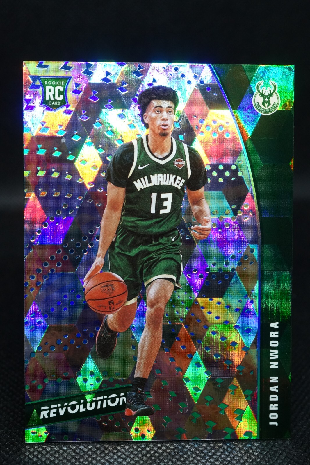 2020-21 NBA Panini Revolution Cubic #120 Jordan Nwora 25/50 Rookie RC BUCKS