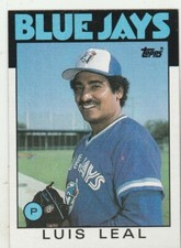 FREE SHIPPING-MINT-1986 Topps #459 Luis Leal Blue Jays PLUS BONUS CARDS