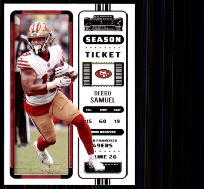 2022 Panini Contenders. Deebo Samuel Football Cards #83