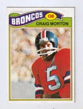 1977 Topps Mexican  # 27  CRAIG MORTON  Broncos  Cal  ngs