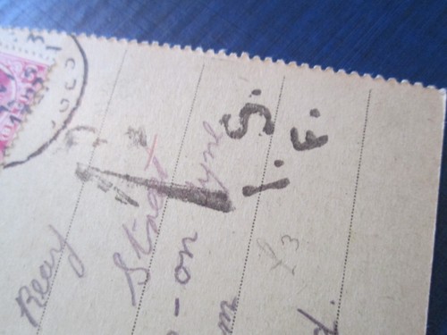 Bruges 1927 postmark Gateshead 1d Red postage Due "T" "1D ISF" Ruins of Nieuport - Picture 4 of 6