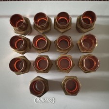 Lot of 14 EPC 3/4" Copper Solder Unions w/ Brass Nut Plumbing Fittings NEW
