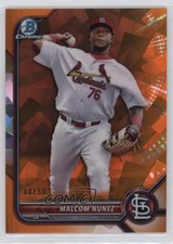 2022 Bowman Sapphire Edition Chrome Prospects Orange 40/50 Malcom Nunez 0t2