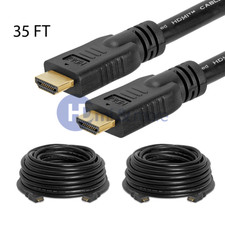 Premium HDMI Cable 35FT TV PC BLURAY 3D DVD PS4 HDTV XBOX LCD - PACK of 4