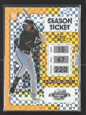 2022 Panini Chronicles Contenders Optic Baseball Oneil Cruz #3 Season Ticket RC