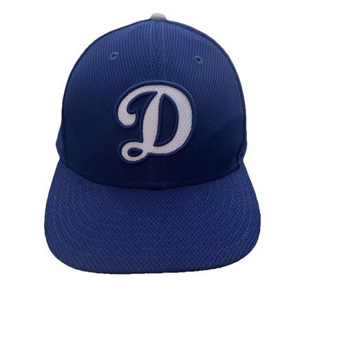 Los Angeles Dogers D Logo New Era 59 Fifty Blue White Hat Cap Size 7 1/2 ,59.6cm