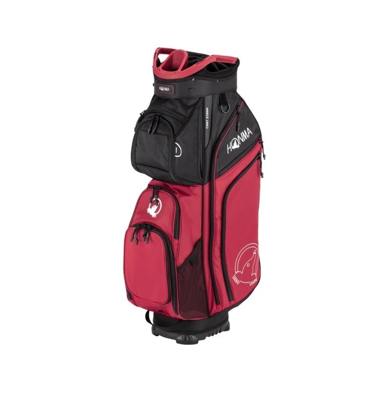 Bag - 9 Pockets, 14 Way Divider, Rain Hood - Red/black