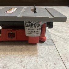 Chicago Electric 4" Mighty-Mite Table Saw 14,000 RPM 1/2" Arbor 93211 Mini Small
