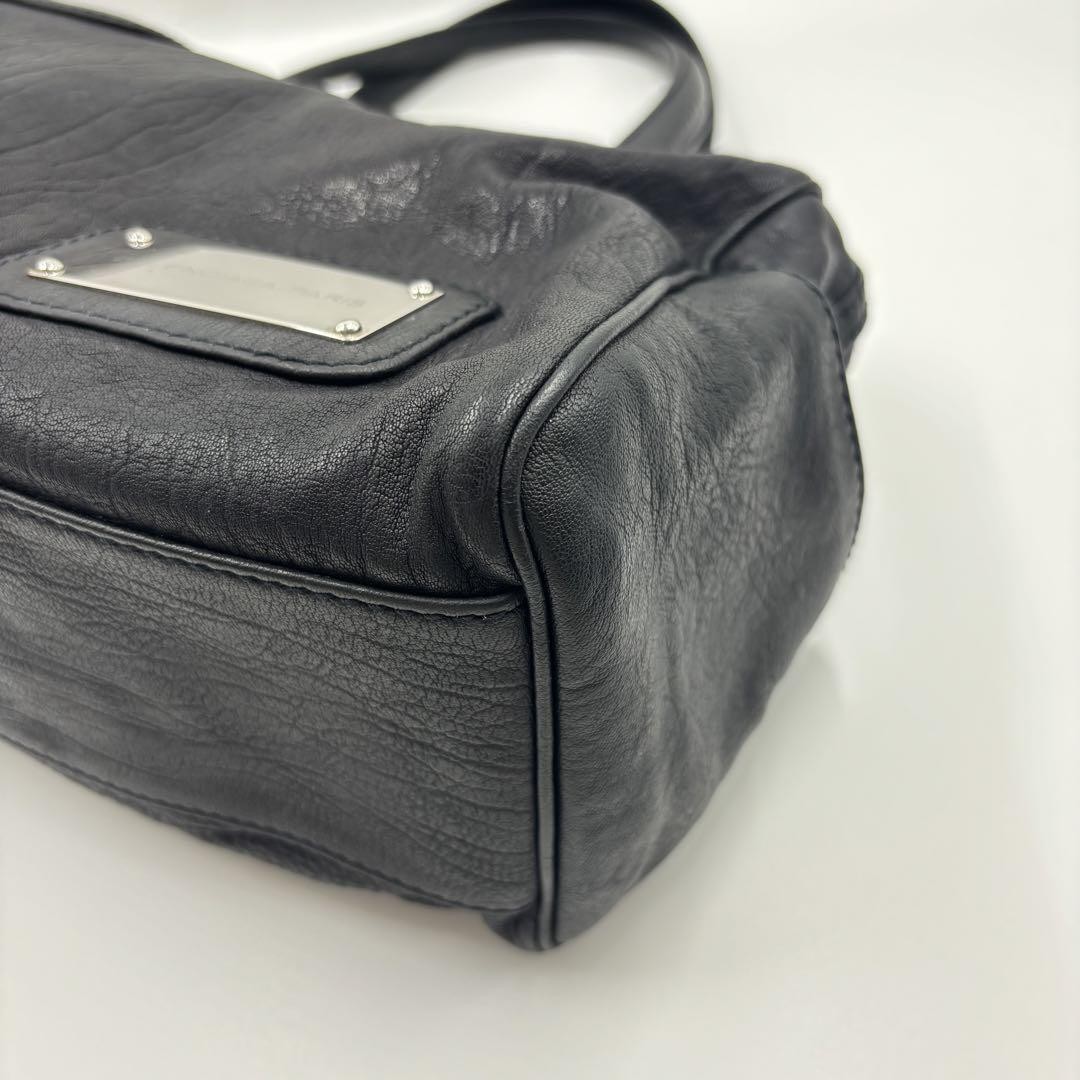 Balenciaga Mini Boston Bag City Leather Black 00s Used A