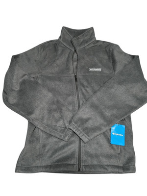 NWT Columbia Mount Grant Fleece Full Zip Jacket Grey Men's Small MSRP $46