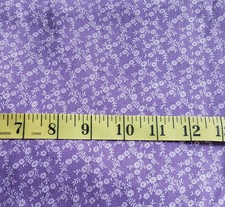 Lavender Purple Ditsy Floral Fabric 2 Yds x 45" Soft Woven Apparel Craft Sewing