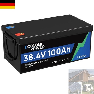 36V 100Ah LiFePO4 Akku Tiefzyklus Batterie 100A BMS für Golfcart Wohnmobile Boot