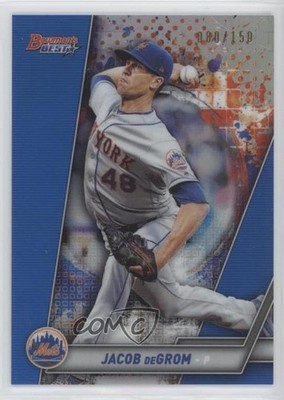 2019 Bowman's Best Blue Refractor 80/150 Jacob deGrom #9 k4s