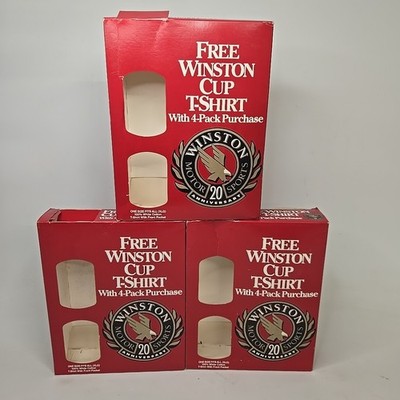 1991 Winston T-Shirt Racing 20 Year Anniversary Size XL. In Package Lot Of 3