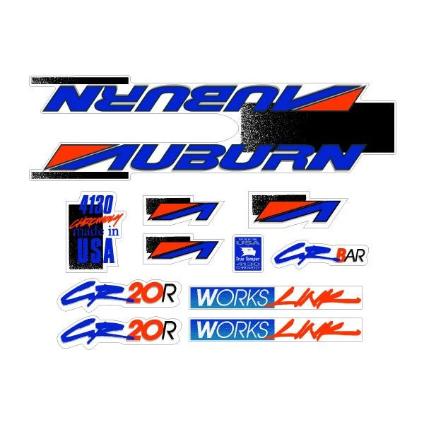1992 Auburn - CR-20R decal set for green frame