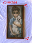 MARGARET KEANE vintage print “No Dogs Allowed” with Koa Wood Frame — photo 8