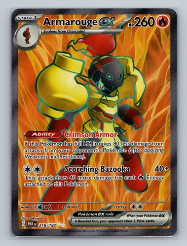 Pokemon SV04: Paradox Rift #218/182 Armarouge ex