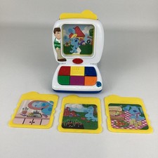 Blue's Clues Learning Lessons Laptop Computer Electronic Toy Vintage 2000 Mattel