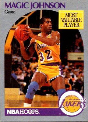 1990 Hoops Team Night Los Angeles Lakers #NNO Magic Johnson 11AAA