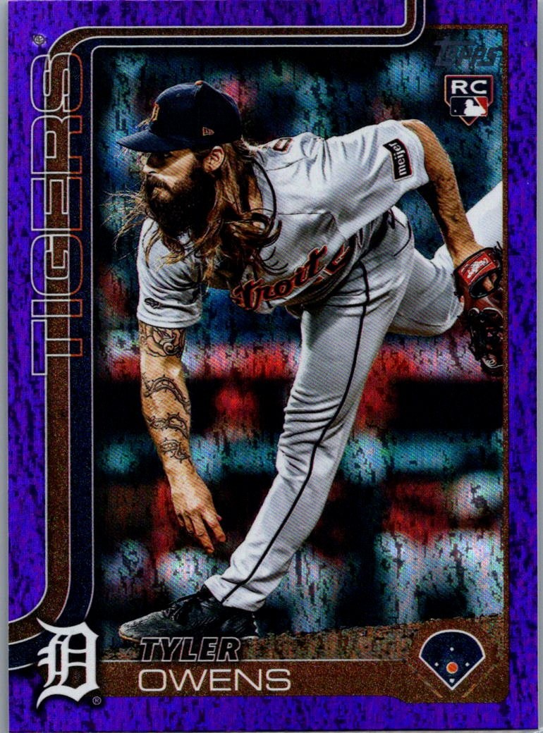 2025 Topps Update #US247 Tyler Owens Purple Holo Foil #/250
