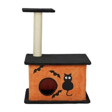 33" Cat Tree with Spacious Cat Condo, Large Platform, Sisal Scratching Post