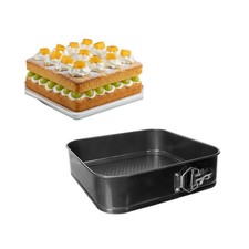 Springform Kuchenbackform quadratisch 26x26 cm Torten Kuchen Backform rechteckig