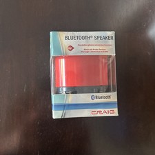 Craig Portable Bluetooth Speaker W/answering Function,Red, CMA3568