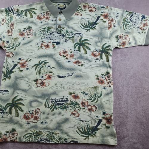 Tommy Bahama Polo Polo Floreale Stampa Tropicale Uomo Medium Beige - Foto 4 di 23