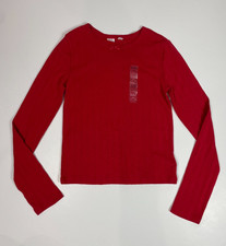 NEW GAP Kids Girls Red Long Sleeve Shirt Size XXL 14-16