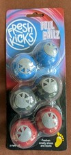 Fresh Kicks Foul Ballz 3 Pairs Freshens Smelly Shoes, Lockers, Cars... New.  mf