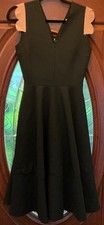 MSGM Milano Black Pink Scalloped Fit & Flare ...