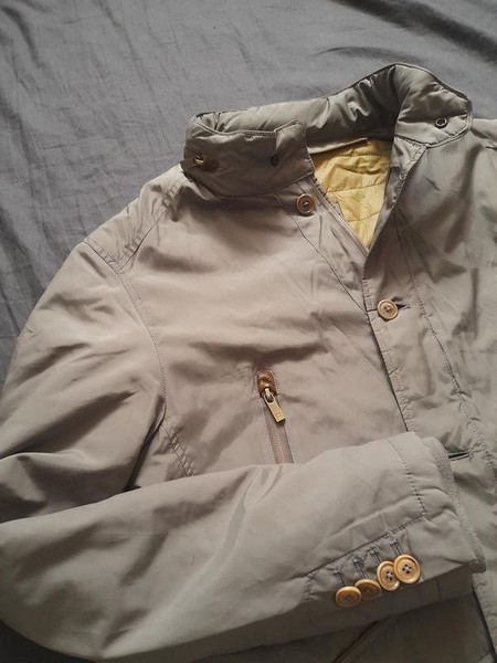 Men Massimo Dutti Jacket Grey Nylon 40 /L / 48