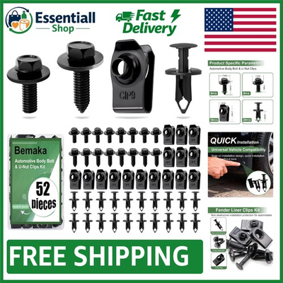 #ad #ad Multipurpose Vehicle Splash Shield Clip Set 52 Pcs for All Automotive Needs $14.24