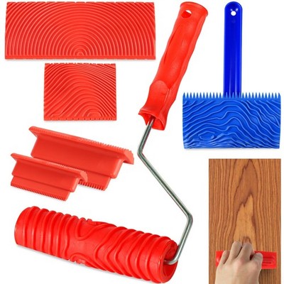 Wood Grain Tool 6 PCS Natural Woodgrain Maker Painting DIY Projects Set