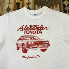 Vintage 1970s Toyota Celica Cotton Blend Tshirt Sz L - Stained 