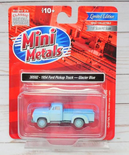 Mini-Metales 30592, camioneta Ford 1954, azul glaciar, escala 1/87 HO | Zustand: New