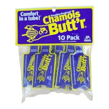 Chamois Butt'r Cream Ultimate Skin Lubricant Lotion 10 Pack Cycle Run Disposable