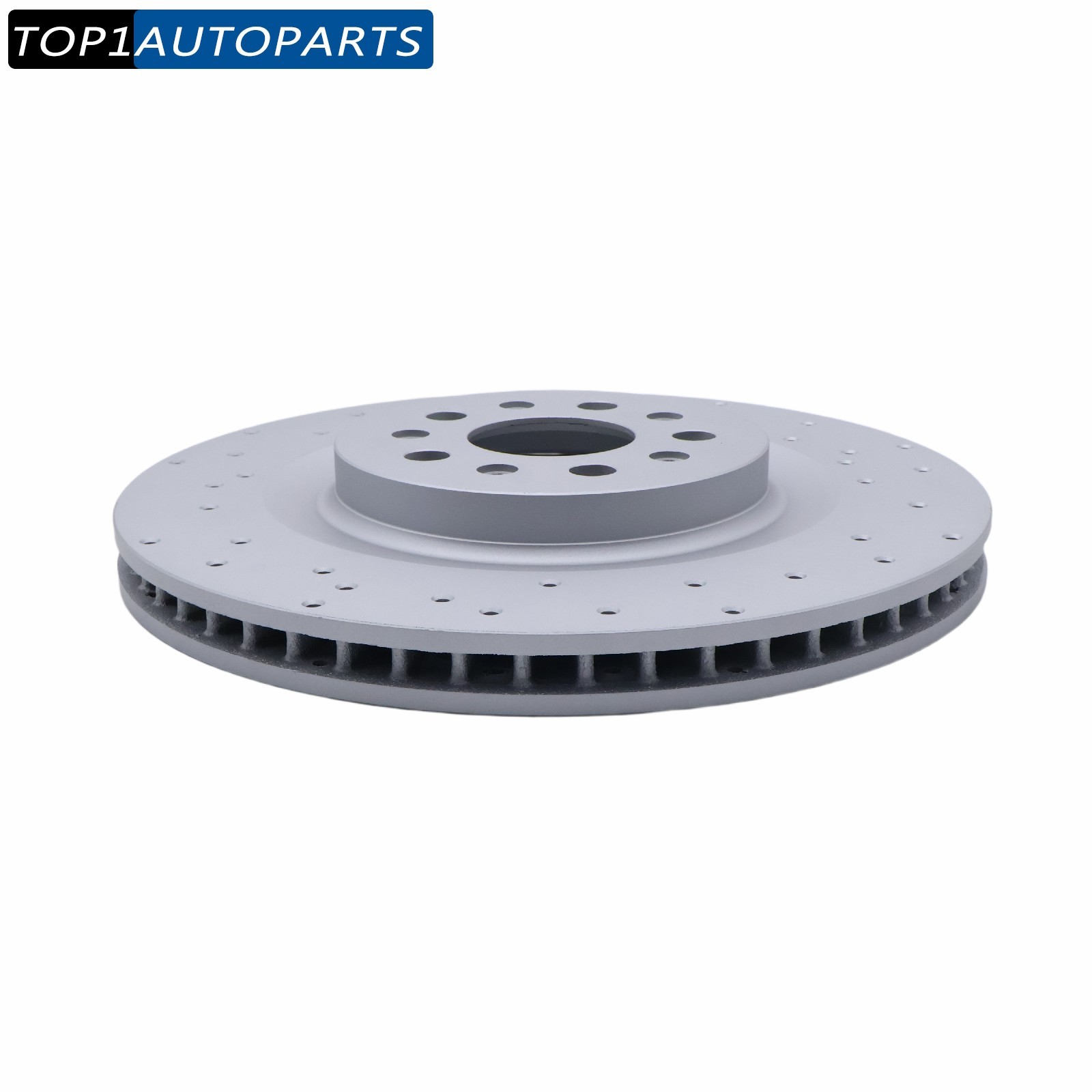 2x Rear Floating Drilled Vented Rotor For Maserati Ghibli Quattroporte 2017-21