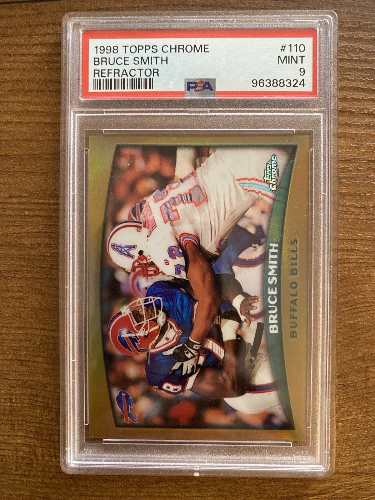 1998 Topps Chrome #110 Bruce Smith Refractor PSA 9 Mint