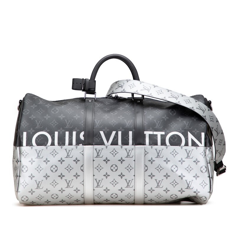 Louis Vuitton Monogram Eclipse Split Keepall Band… - image 1