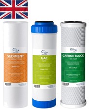 3-Piece F3 Replacement Filters for RO Systems - Safe, Good-Tasting Water