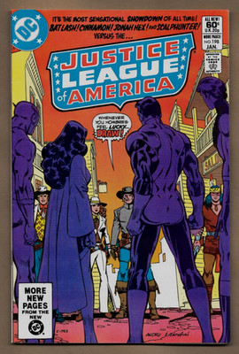 Justice League of America #198 (Jan, 1982) Bat Lash & Jonah Hex  APP VF- 7.5