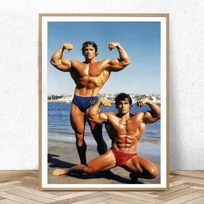 Nina Arnold Schwarzenegger Bodybuilding Poster, Celebrities Quote Decor, Noframe