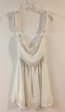 Shein Dress Womens Medium White Sleeveless of Shoulder Straps Casual