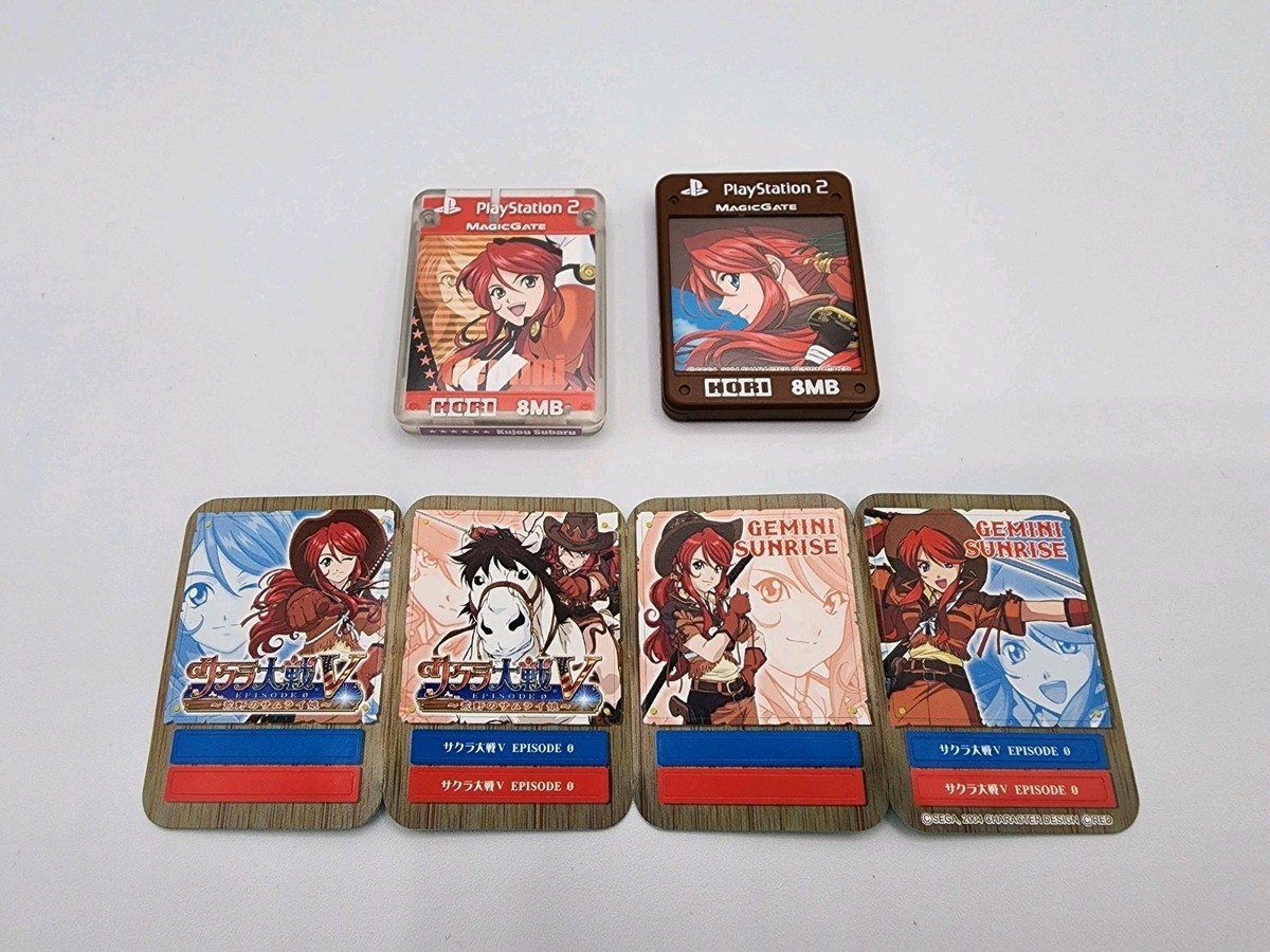 2 Sakura Wars V Episode 0 HORI PS2 Memory Cards 8MB (PlayStation 2