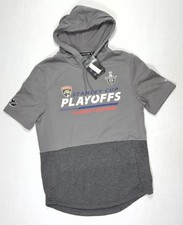 Florida Panthers 2021 Stanley Cup Playoffs Short Sleeve Hoodie Fanatics Size M