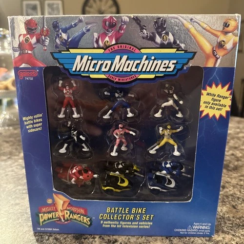 Vintage Galoob 74732 Micro Machines Power Rangers Battle Bike Collector's Set