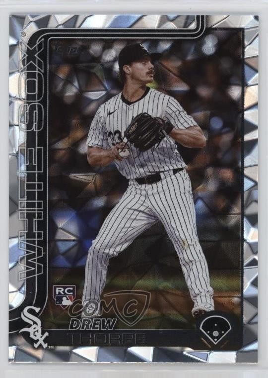 2025 Topps Series 1 Diamante Foil Drew Thorpe #320 Rookie RC uk2