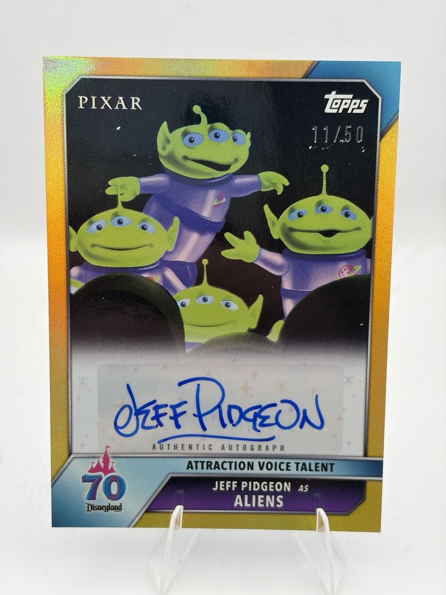 2025 Topps Disneyland 70th JEFF PIDGEON Aliens AUTO Gold Foil 11