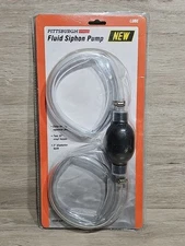 Fluid Siphon Pump: (2) 32" Vinyl Hoses & Wide 2" Diameter Bulb - Item #62613